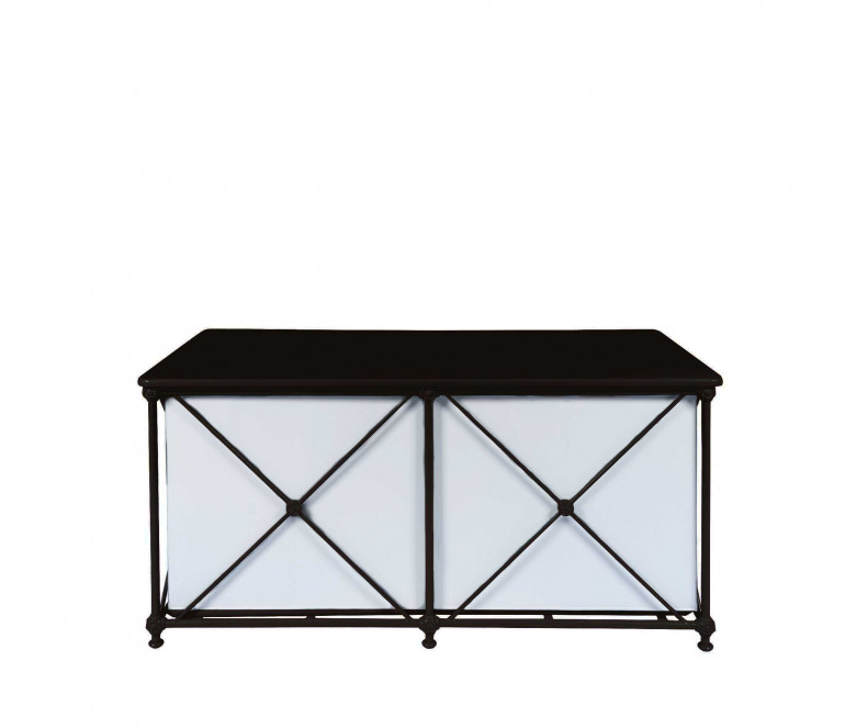 Aluminum rectangular chest - BLACK