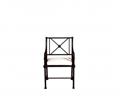 Aluminum armchair - BLACK