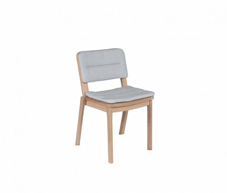 Teak stackable chair