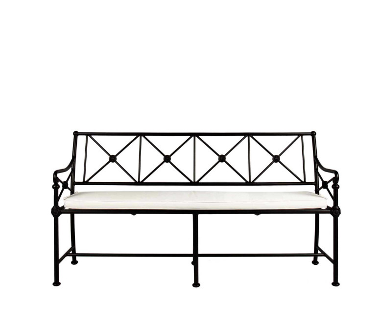 Aluminum bench - BLACK