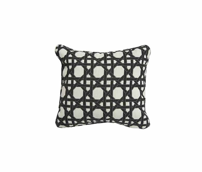 Back rest cushion - Black cane pattern