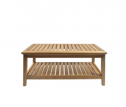 Rectangular teak coffee table 100 cm