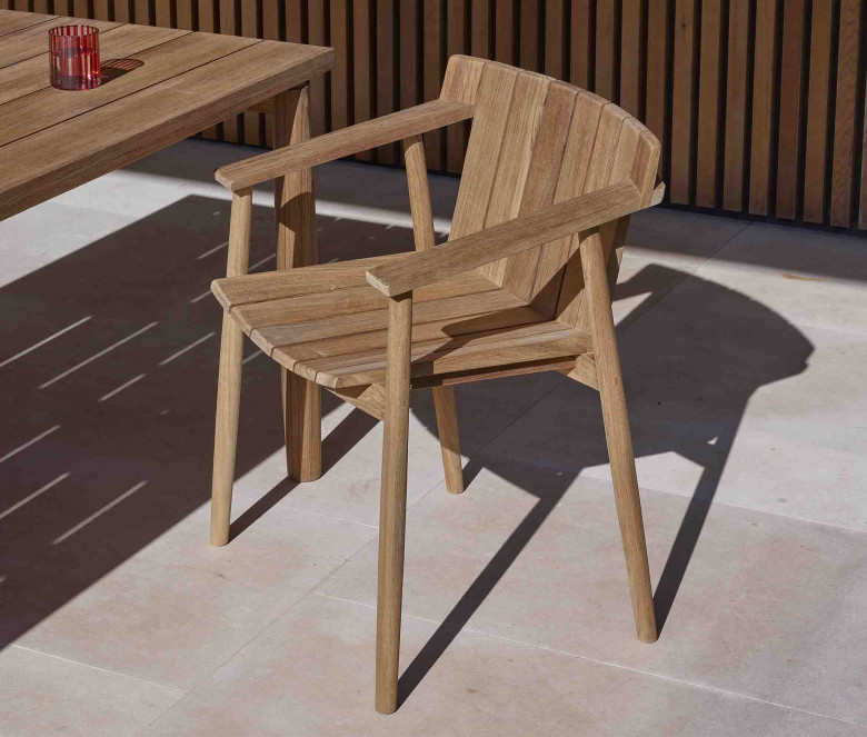 Teak armchair