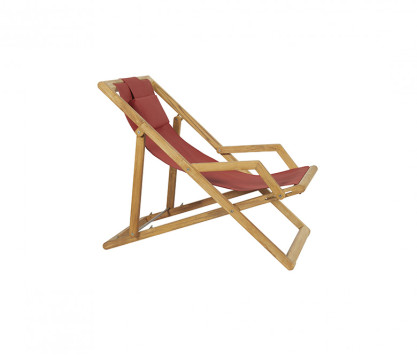 Red Batyline deckchair