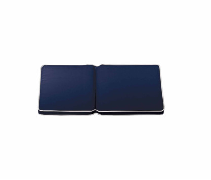 Seat and back rest cushion blue