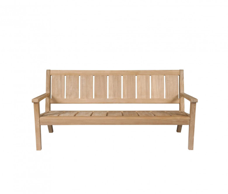 escanear congestión Salvación 3-seat teak low bench