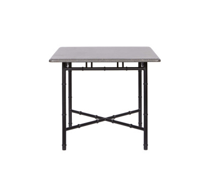 Square table 90 x 90 cm - grey marble top
