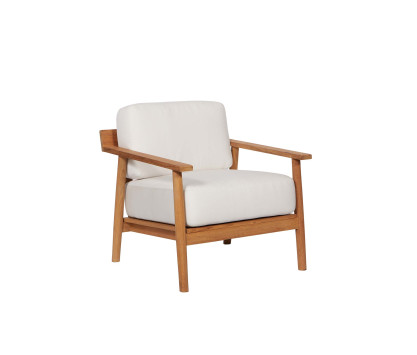 Low armchair in teak - Batten