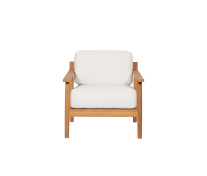 Low armchair in teak - Batten