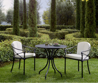 Curved Leg Bistrot Table - Aluminium Top 1800 Black Curved Leg Bistrot Table - Aluminium Top 1800 Black