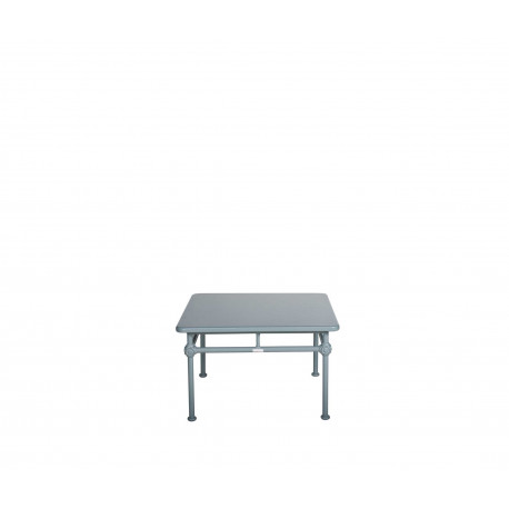Aluminum square side table 75 x 75 cm - BLUE