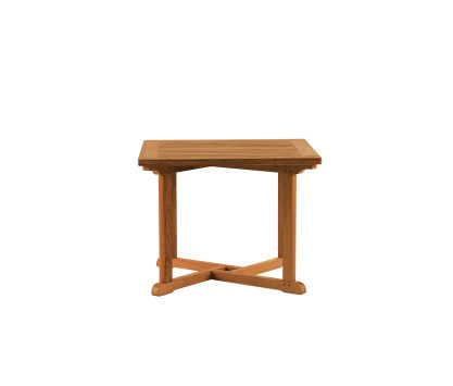 Square teak table