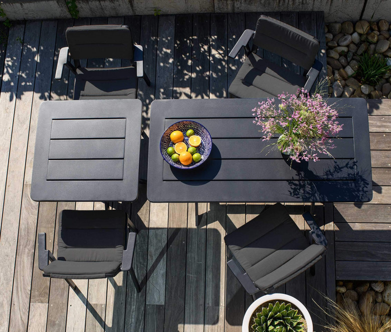 Square Aluminum Table Tectona Garden Furniture - Is Aluminium Good For Outdoor Furniture