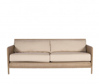 Woven resin 3-seater sofa
