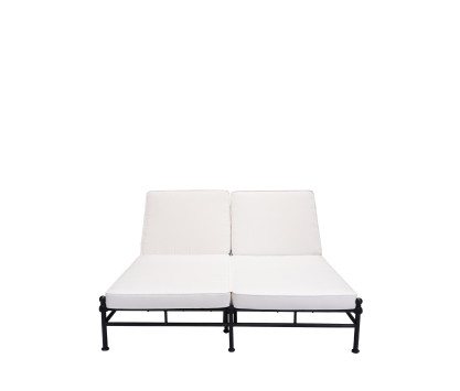 2-seater daybed aluminium black 1800