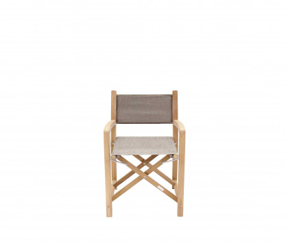 Eden taupe folding armchair