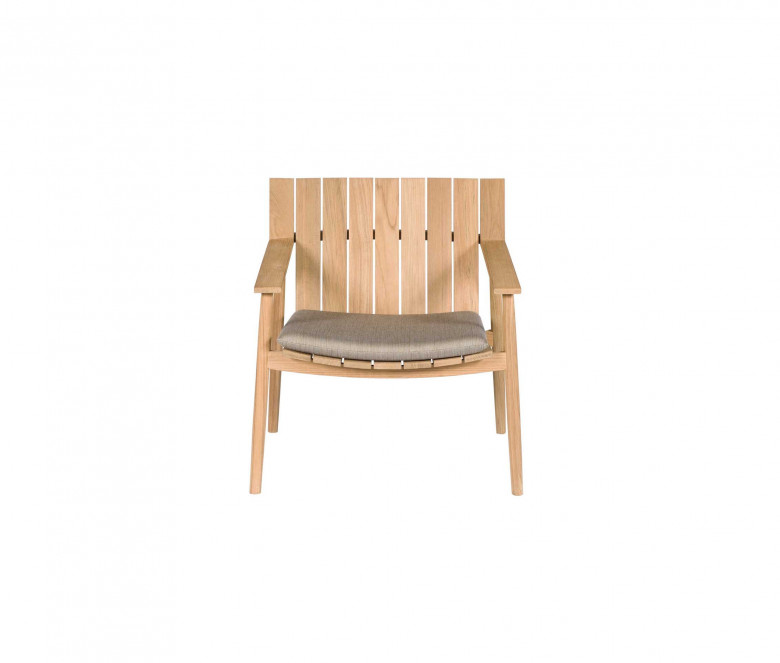 Teak low armchair