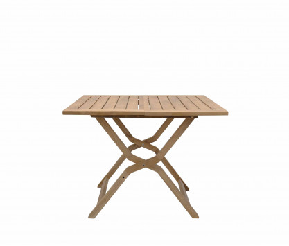 Teck folding table 100 x 100 cm