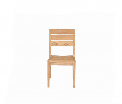 Teak stackable chair