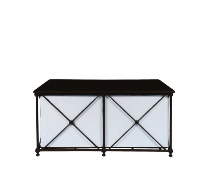 Aluminum rectangular chest - BLACK