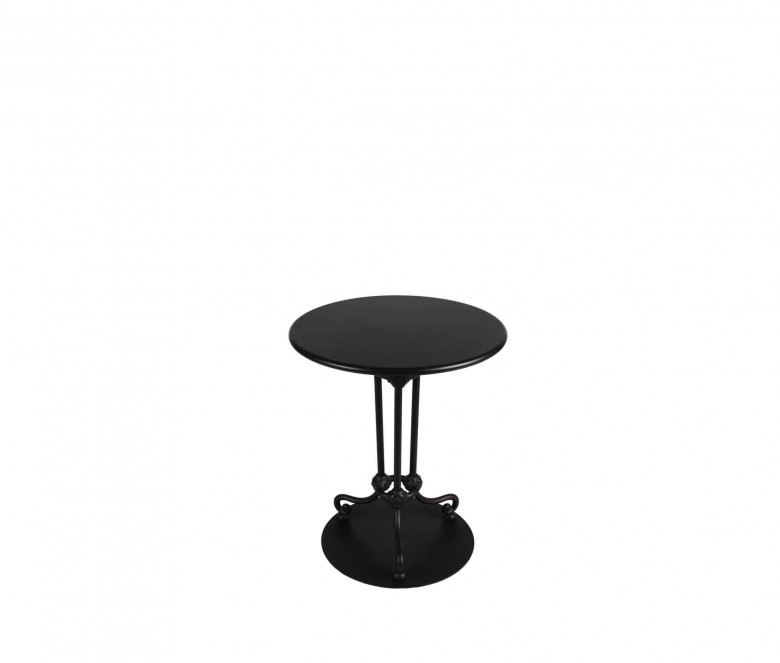Aluminum bistrot table - BLACK