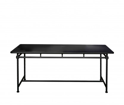 Aluminum rectangular Table 180 x 90 cm - BLACK