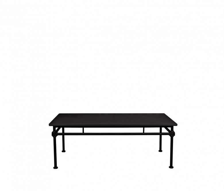 Aluminum rectangular coffee table - BLACK
