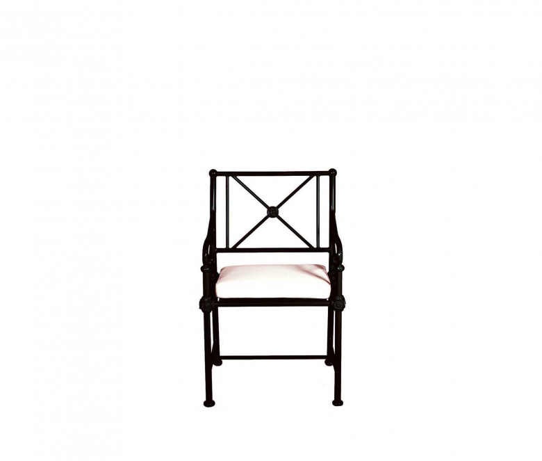 Aluminum armchair - BLACK