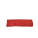 Sun lounger red Mattress - Camarat XL Red