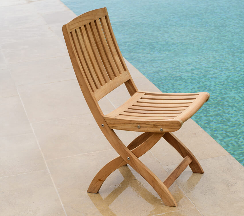 Barton Teak Chair And Stackable, Wood Classics Teak Outdoor Furniture