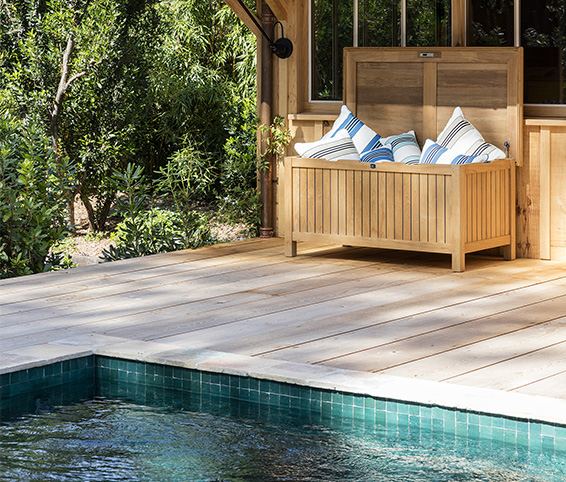 Watertight garden chest Outdoor storage Tectona