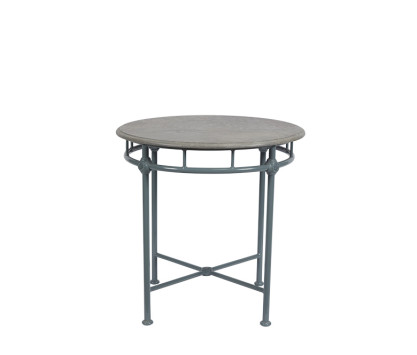 Mesa Bistrot - tablero de mármol gris 1800