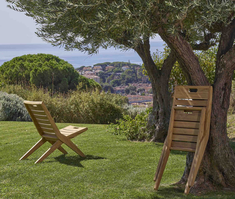 Silla plegable asiento bajo - Exeter/Positano