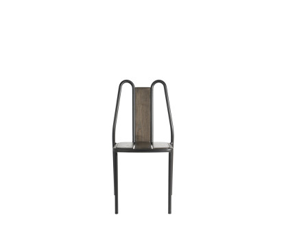 Silla apilable en aluminio y fresno Silla apilable en aluminio y fresno