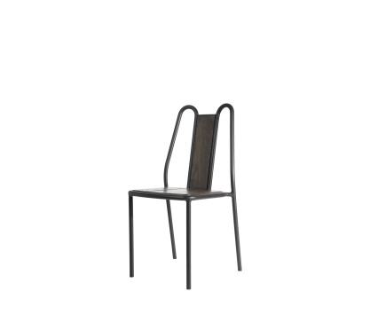 Silla apilable en aluminio y fresno Silla apilable en aluminio y fresno