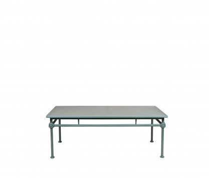 Mesa baja rectangular de aluminio - AZUL