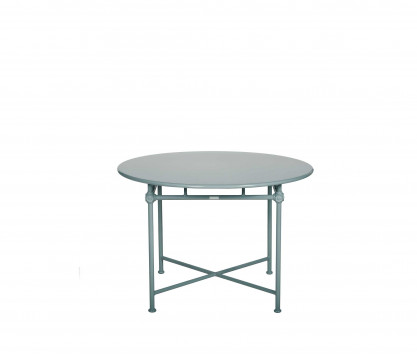 Mesa redonda de aluminio Ø 110 cm - AZUL