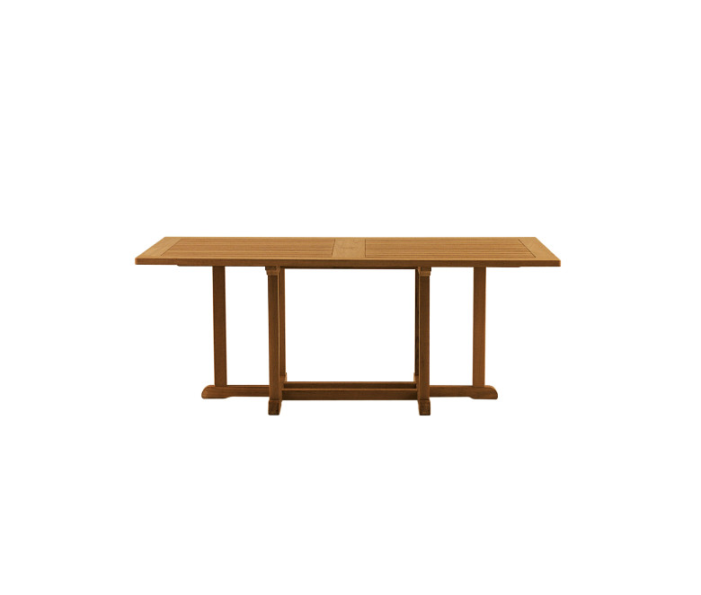 Mesa rectangular de teca