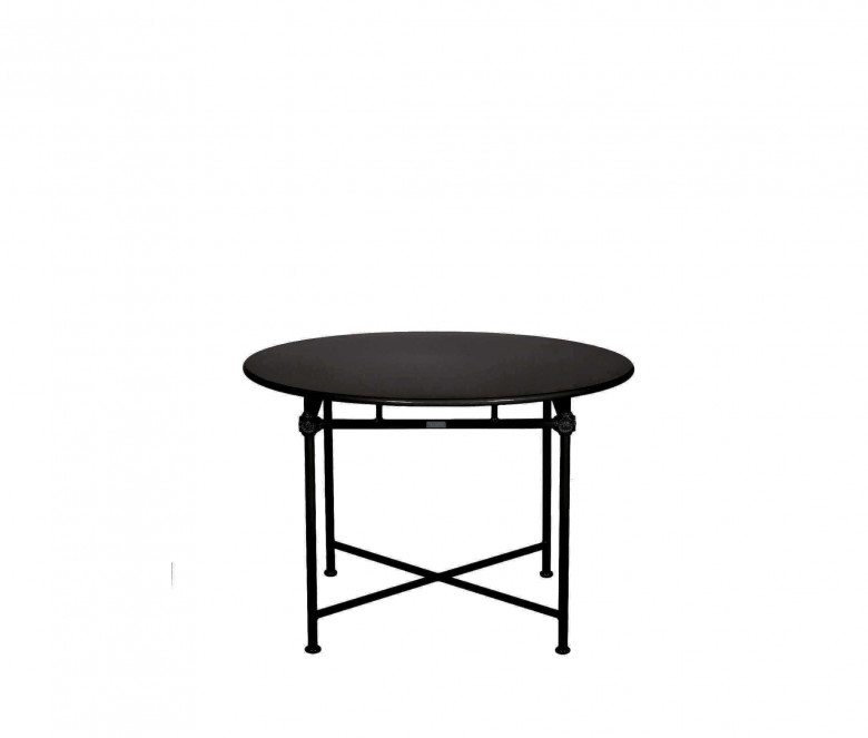 Mesa redonda de aluminio Ø 110 cm - NEGRO