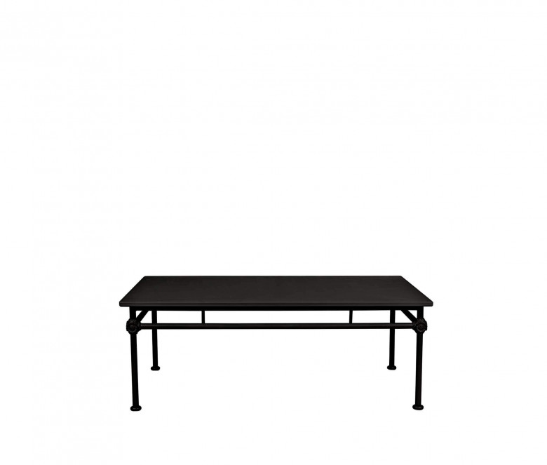 Mesa baja rectangular de aluminio - NEGRO