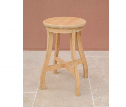 Tabouret en teck Tabouret en teck