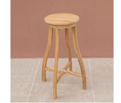 Tabouret de bar en teck Tabouret de bar en teck