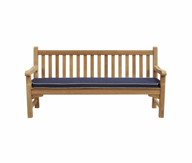 Coussin d'assise pour banc de jardin 120 cm - Bleu - nouveau modèle