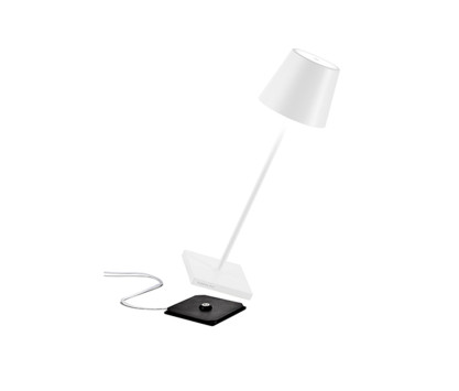 Lampe de table rechargeable - Blanc Lampe de table rechargeable - Blanc