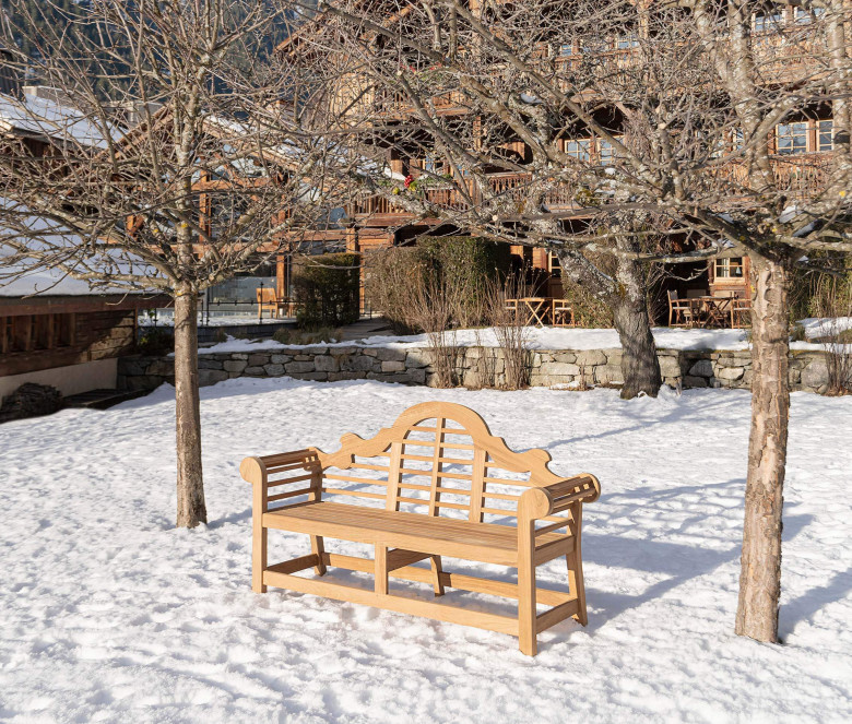 Banc de jardin en teck - Banc design outdoor