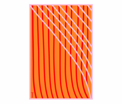 Drap de bain de Pierre Charpin (orange)