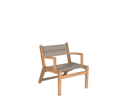 Fauteuil bas de jardin Eden taupe