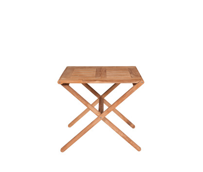 Table pliante en teck 80 x 70 cm