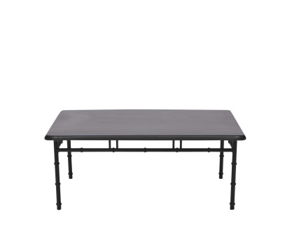 Table basse rectangulaire en aluminium noir - Bamboo