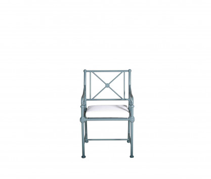 Fauteuil de jardin en aluminium - BLEU